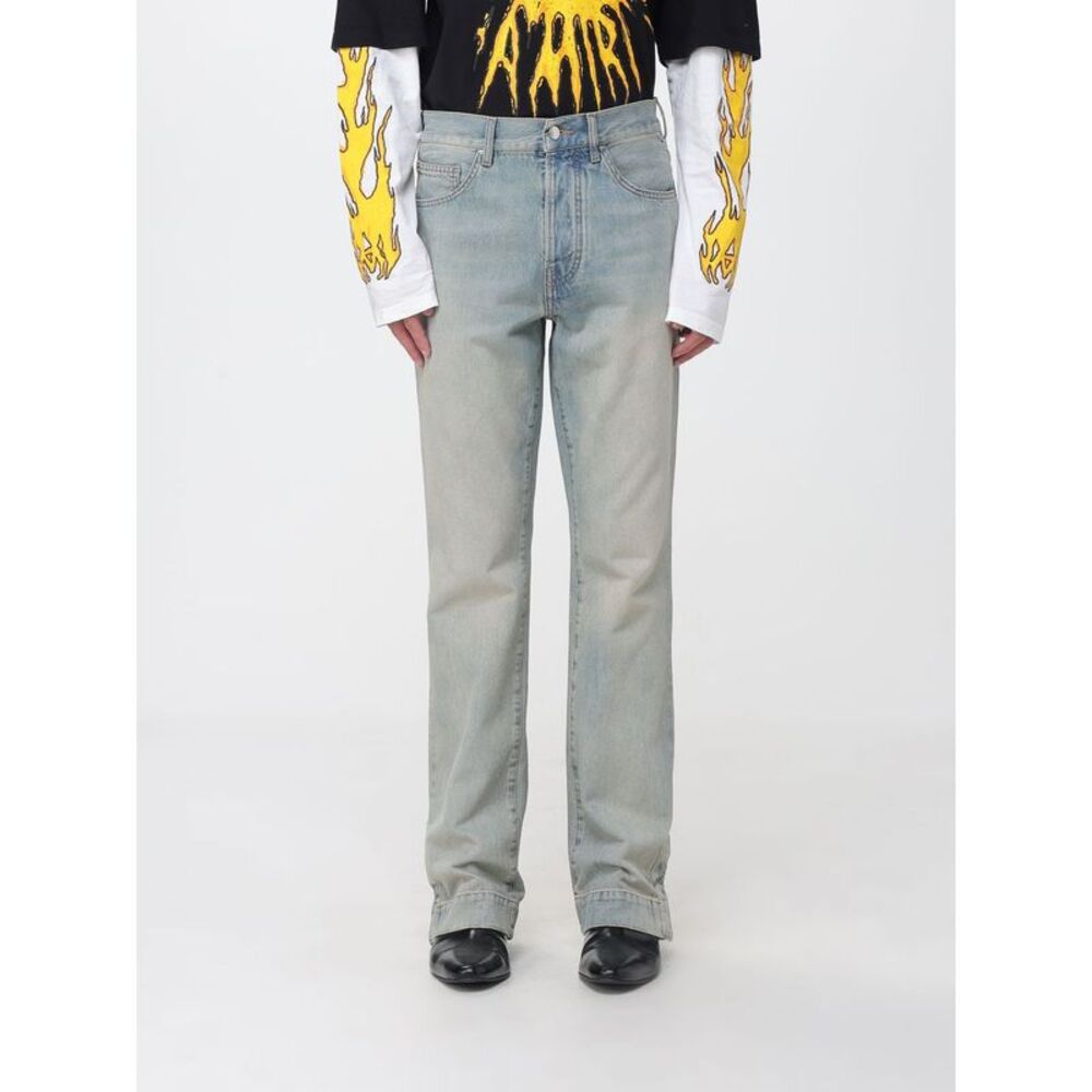 Amiri Men Amiri Straight-Leg Cotton Denim Jeans With Rear Metallic Logo